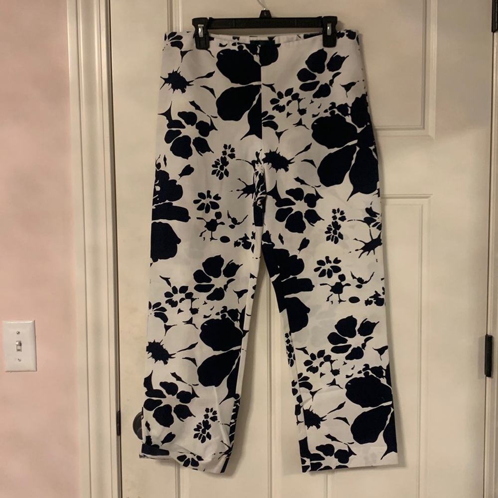 womens size 10 ralph lauren floral pants